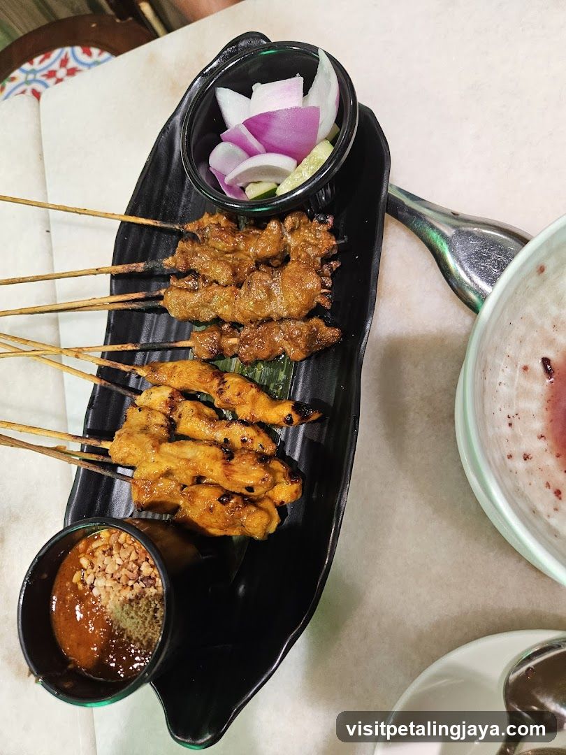 Chicken and Beef Satay with Peanut Sauce