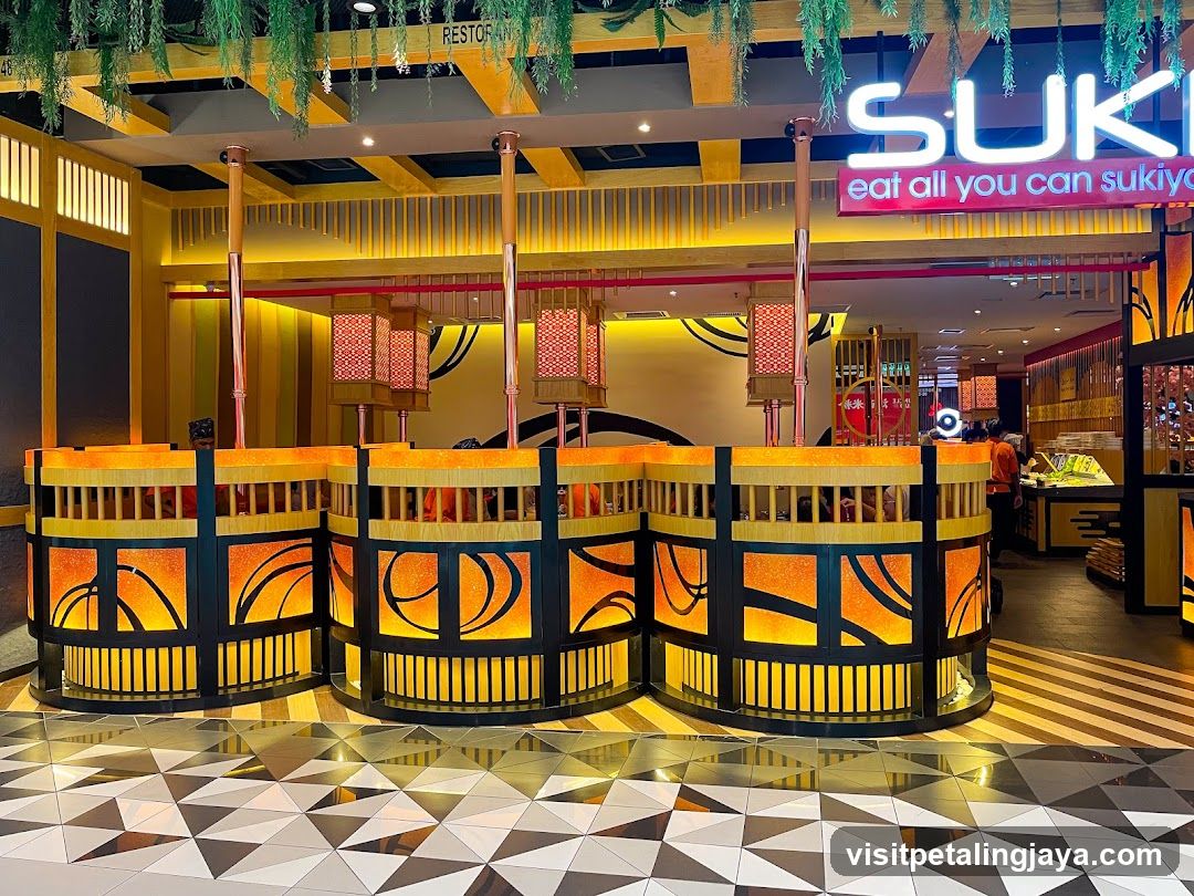 Restaurant Interior with Sukiyaki Booths