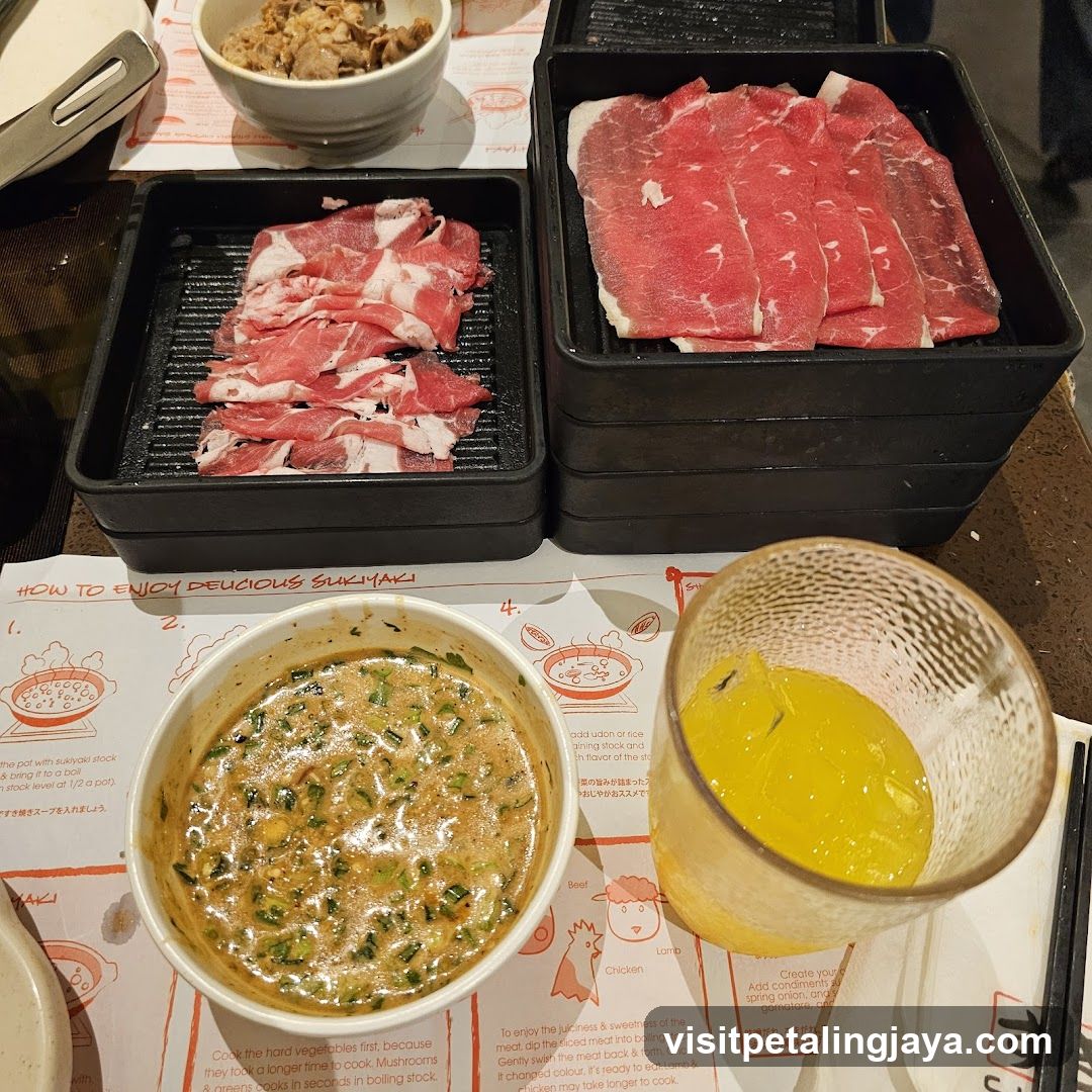 Sukiyaki Ingredients and Instructions
