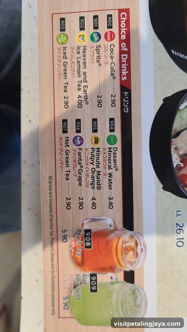Choice of Drinks