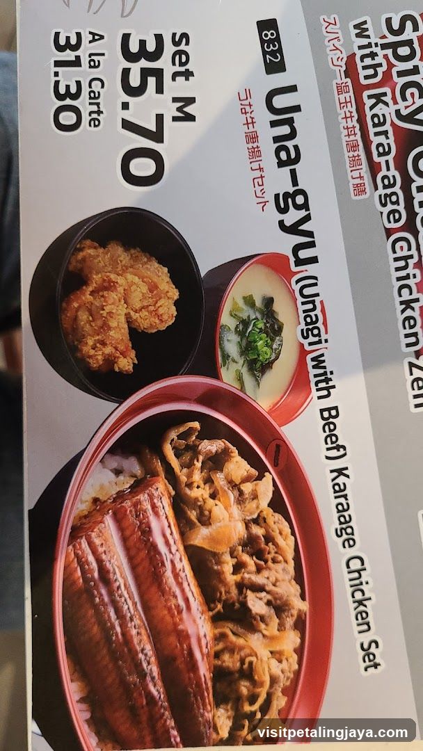 Una-gyu (Unagi with Beef) Karaage Chicken Set