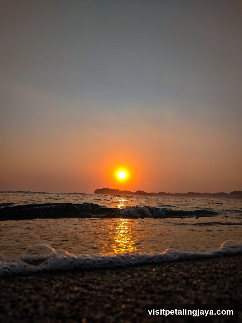 Sunset over the ocean