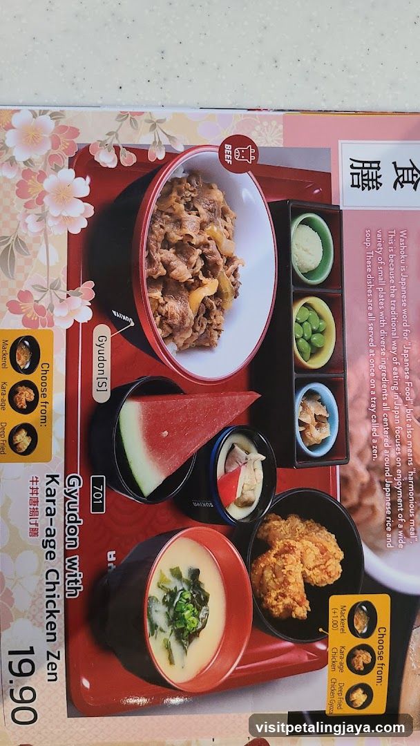 Gyudon with Kara-age Chicken Zen