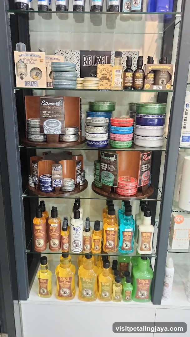 Hair and Beard Products Display