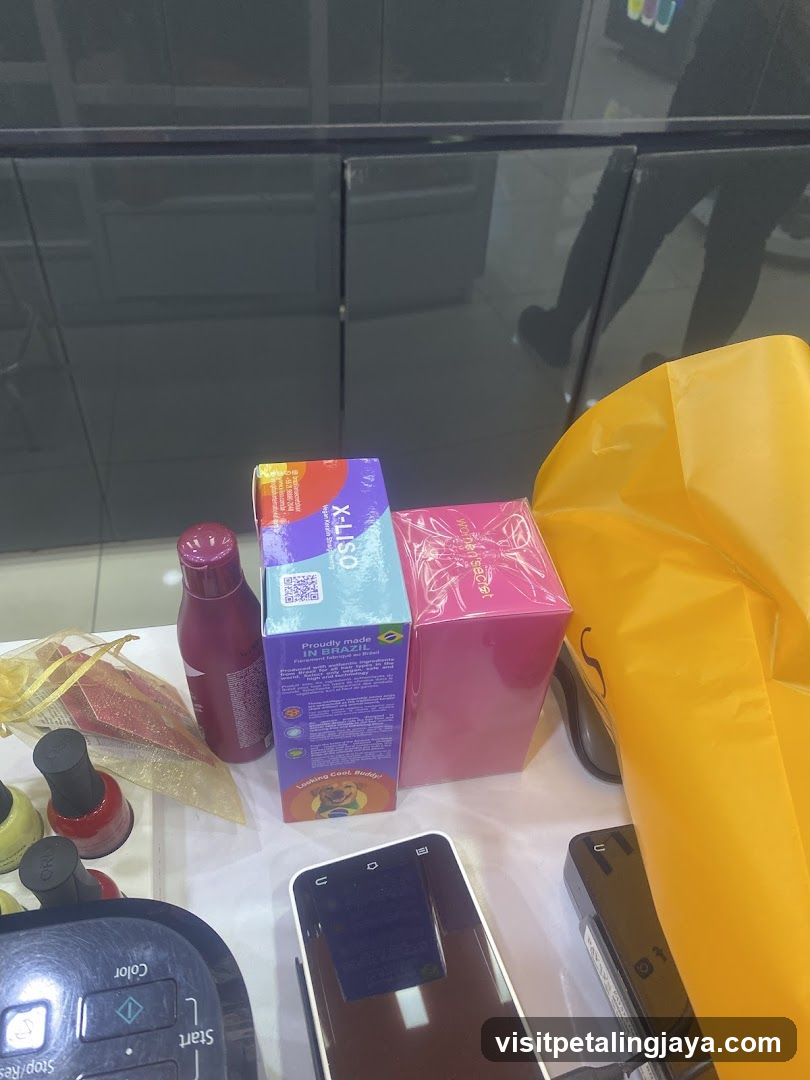 Products on Counter
