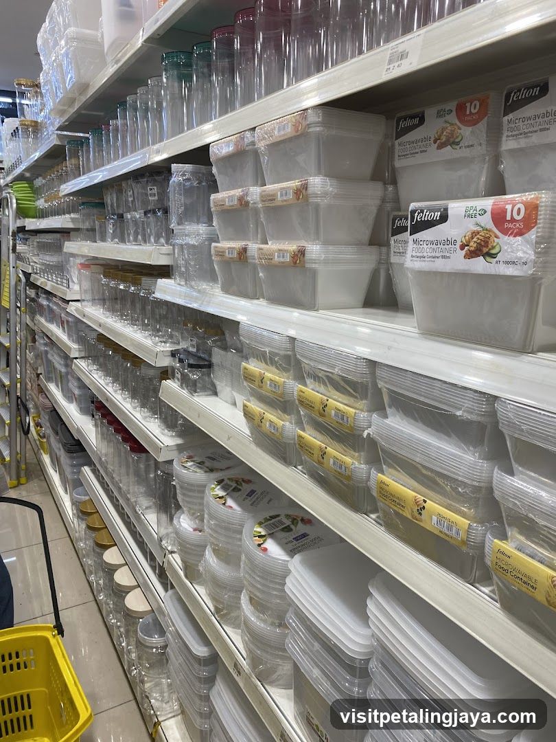Storage Containers on Shelves