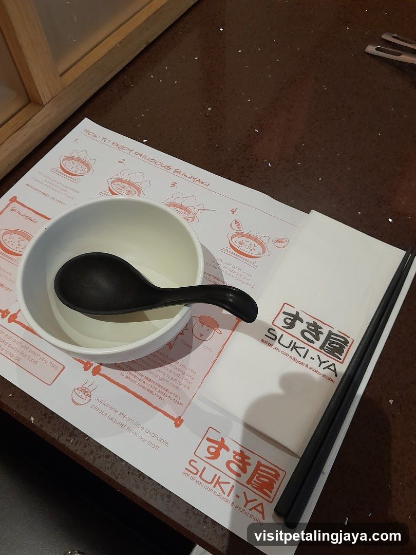 Sukiyaki Dining Setup