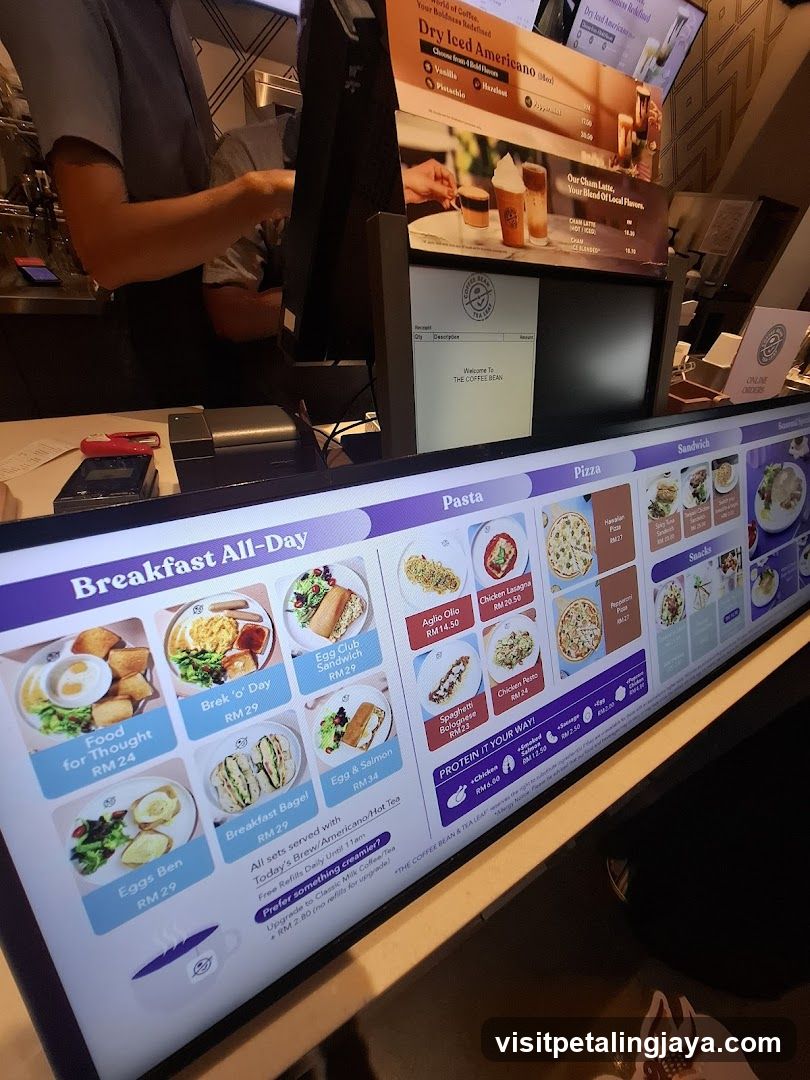 The Coffee Bean & Tea Leaf Menu