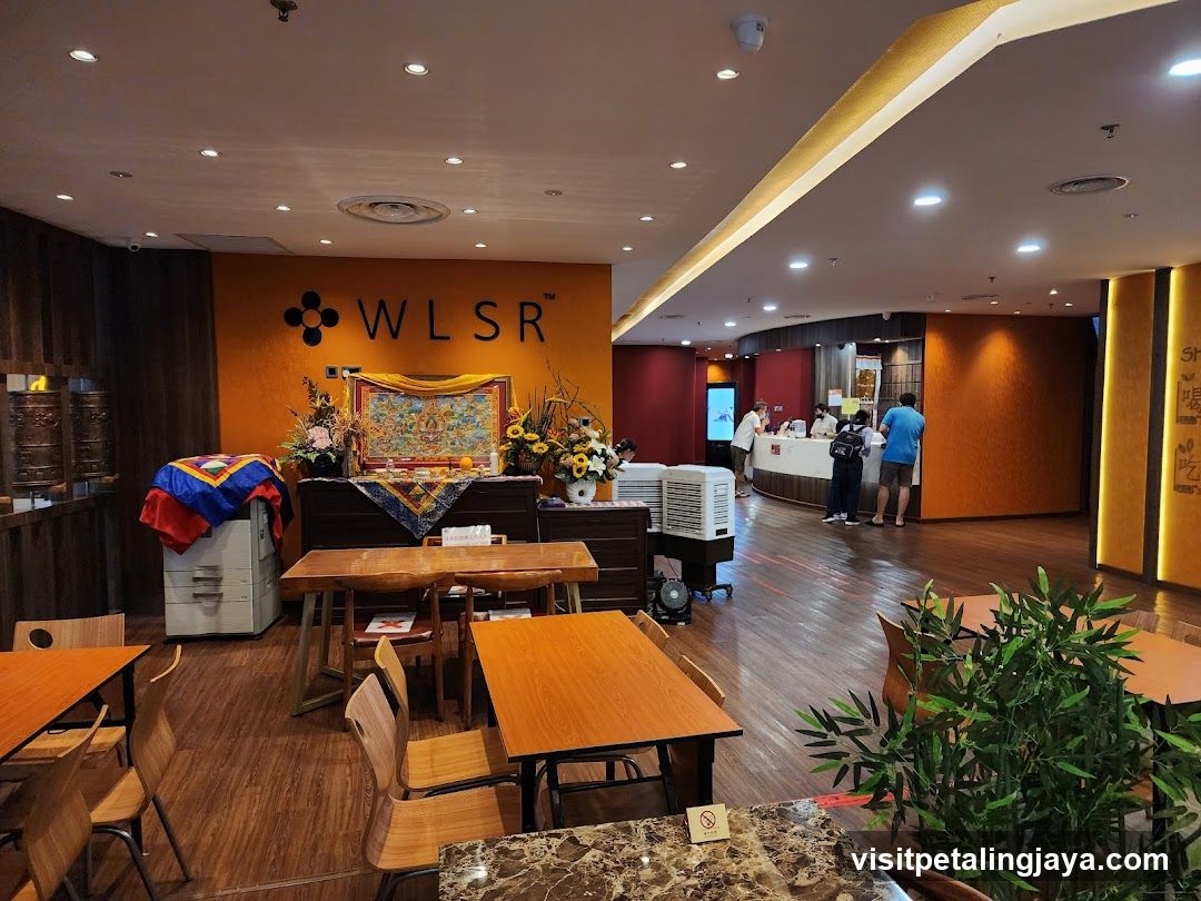 Restaurant Interior with Seating and Counter