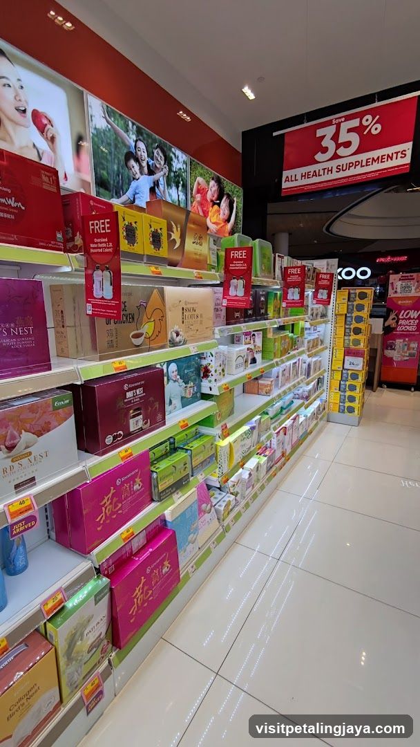 Health Supplement Store Aisles