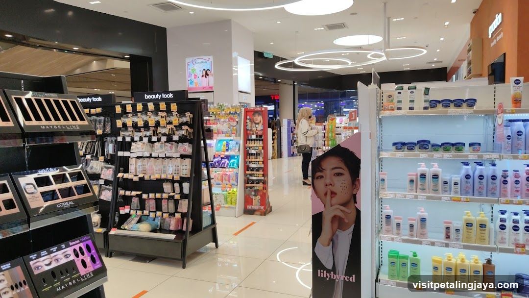 Cosmetics and Skincare Products Display