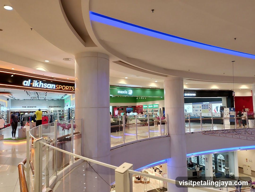 Mall Interior with Shops