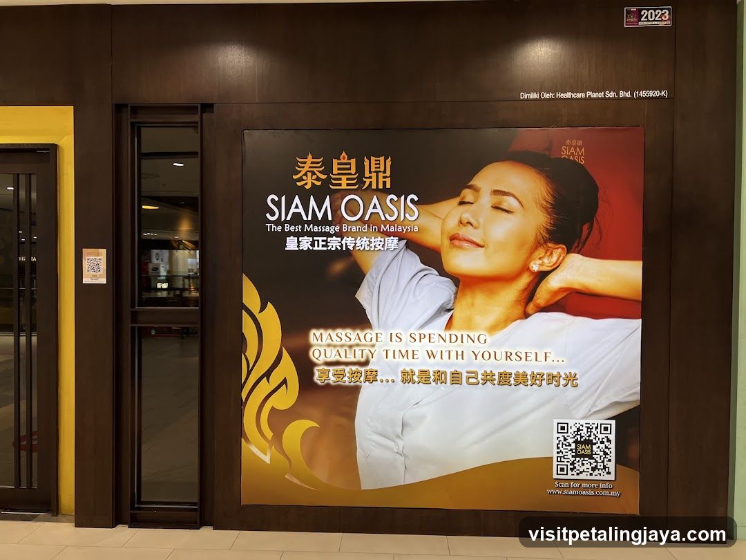 Siam Oasis Massage Advertisement