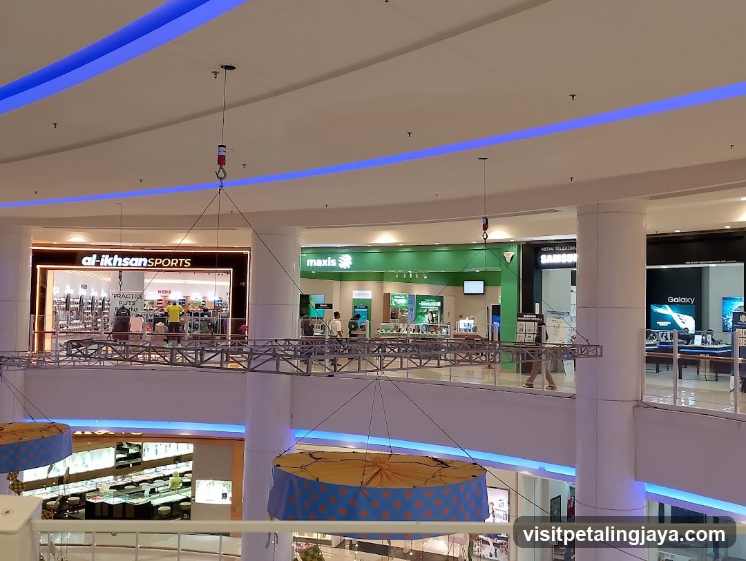 Mall Interior with Storefronts
