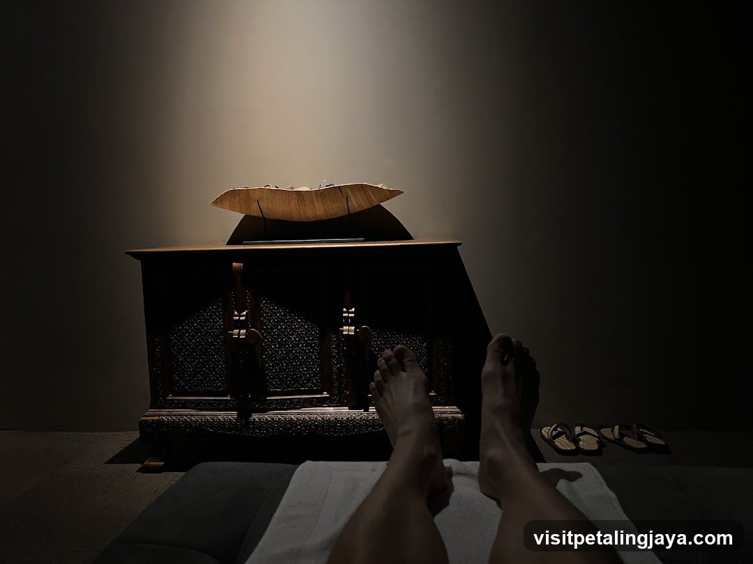 Relaxing Feet with Spa Decor