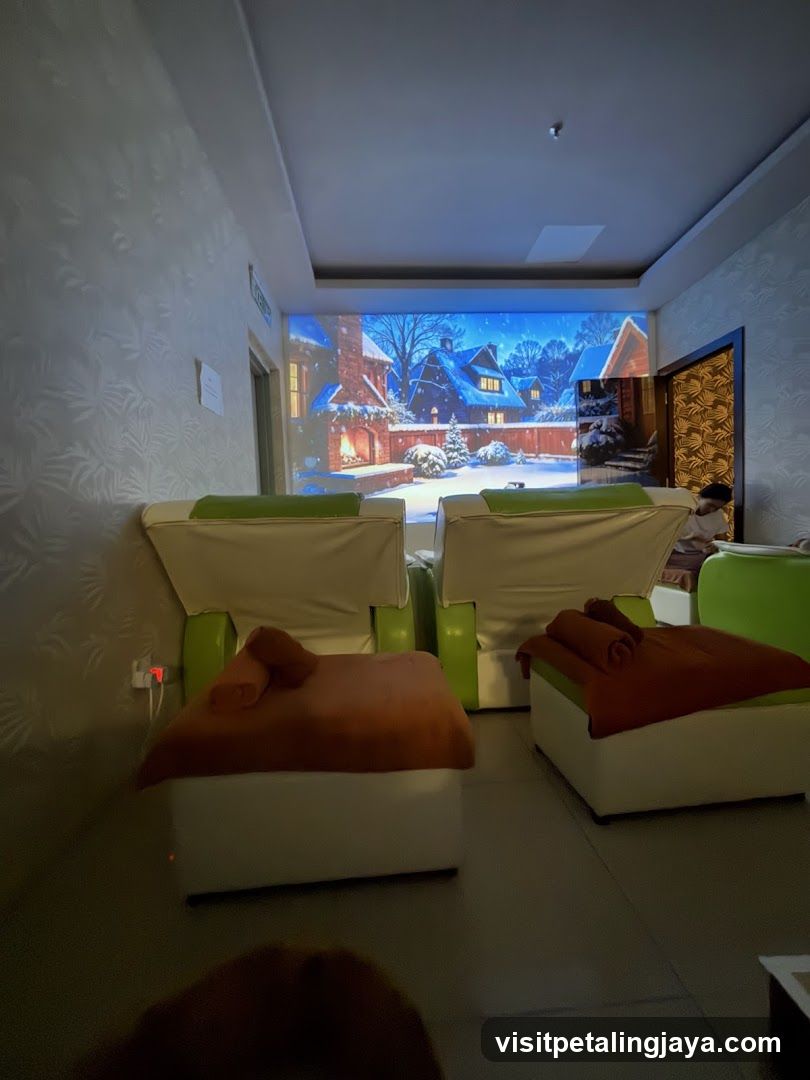 Relaxation Room with Projected Scenery