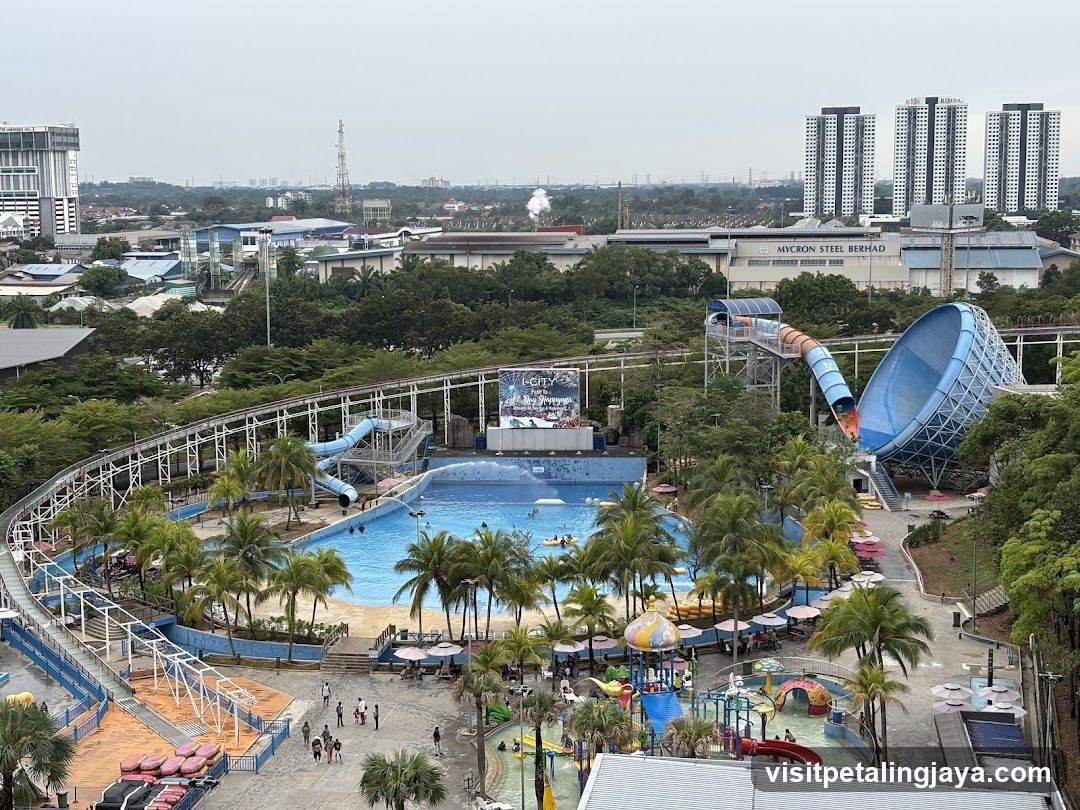 Water Park with Slides and Pools