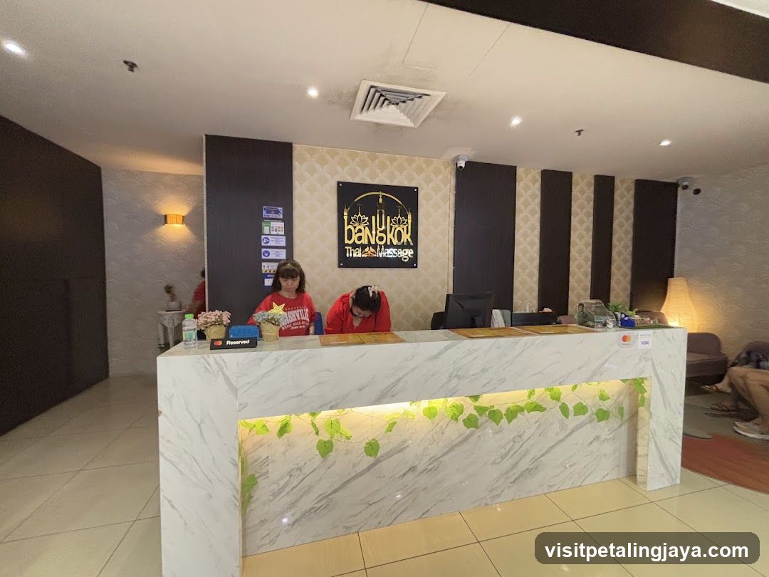 Reception Desk at Thai Massage Spa