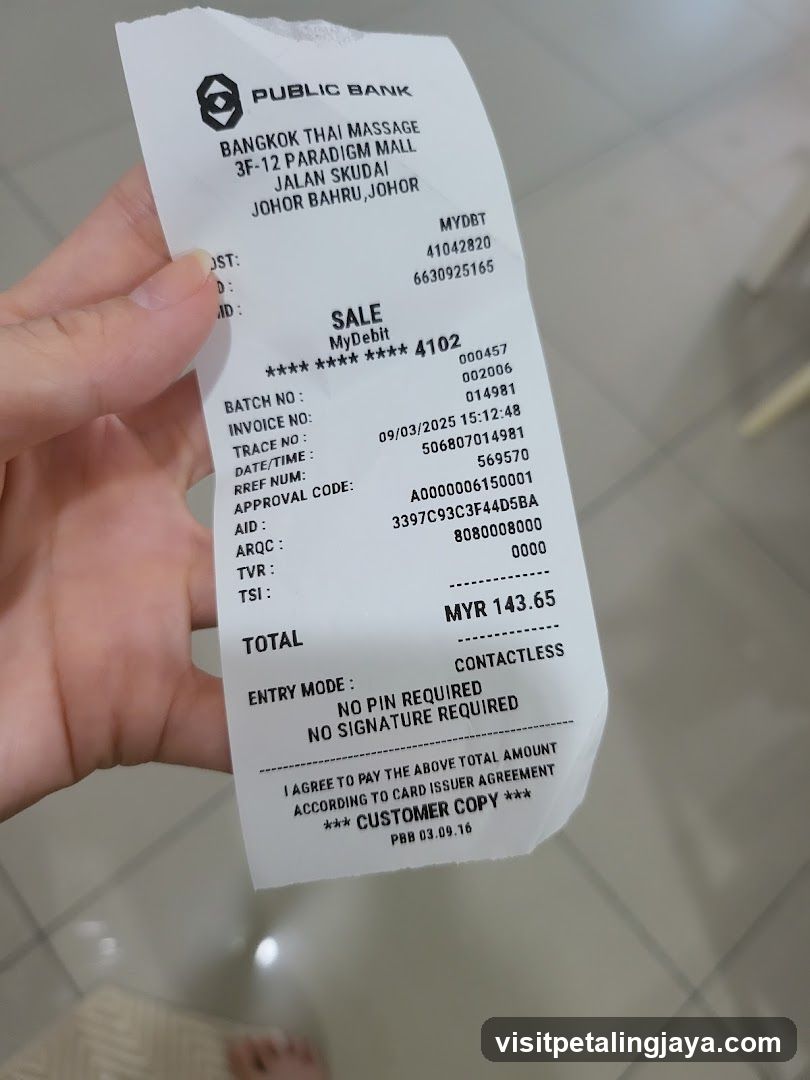 Public Bank Transaction Slip
