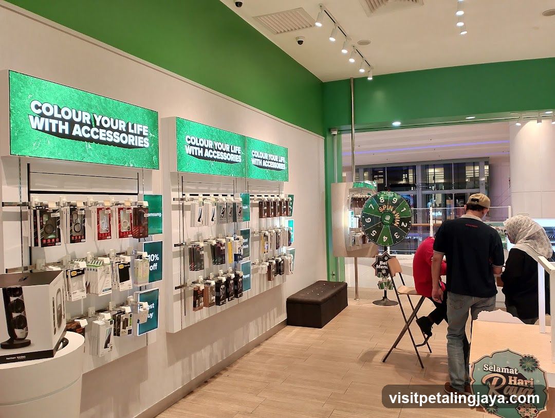 Store Interior with Accessories Display