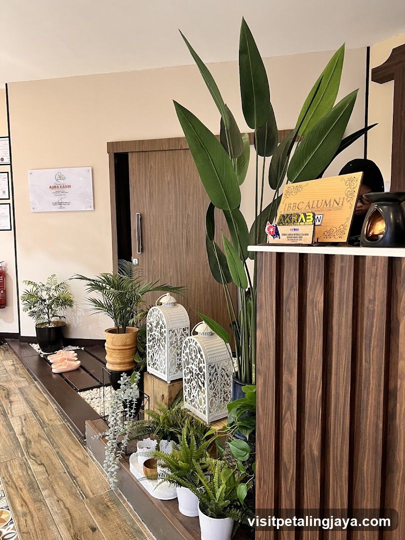 Interior Decor with Plants and Lanterns
