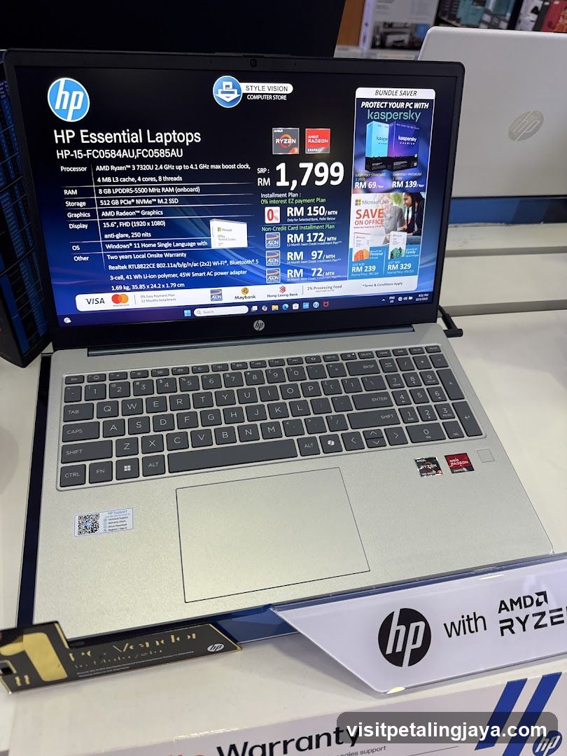 HP Essential Laptop Display