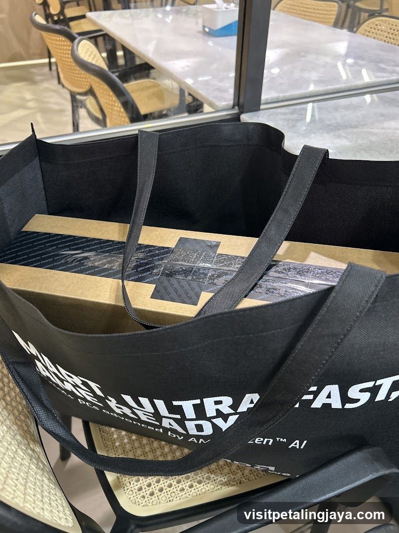 Shopping Bag with Electronics Box