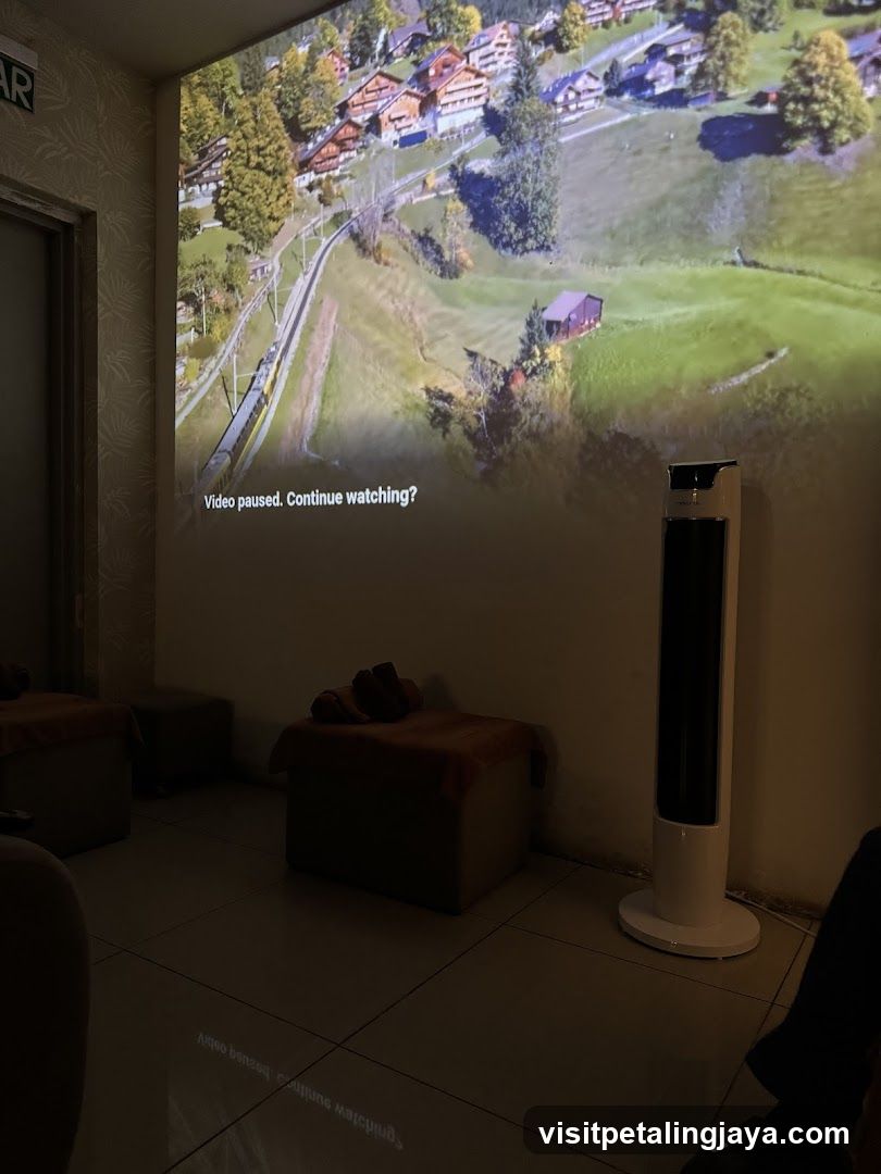 Relaxation Room with Projected Scenery