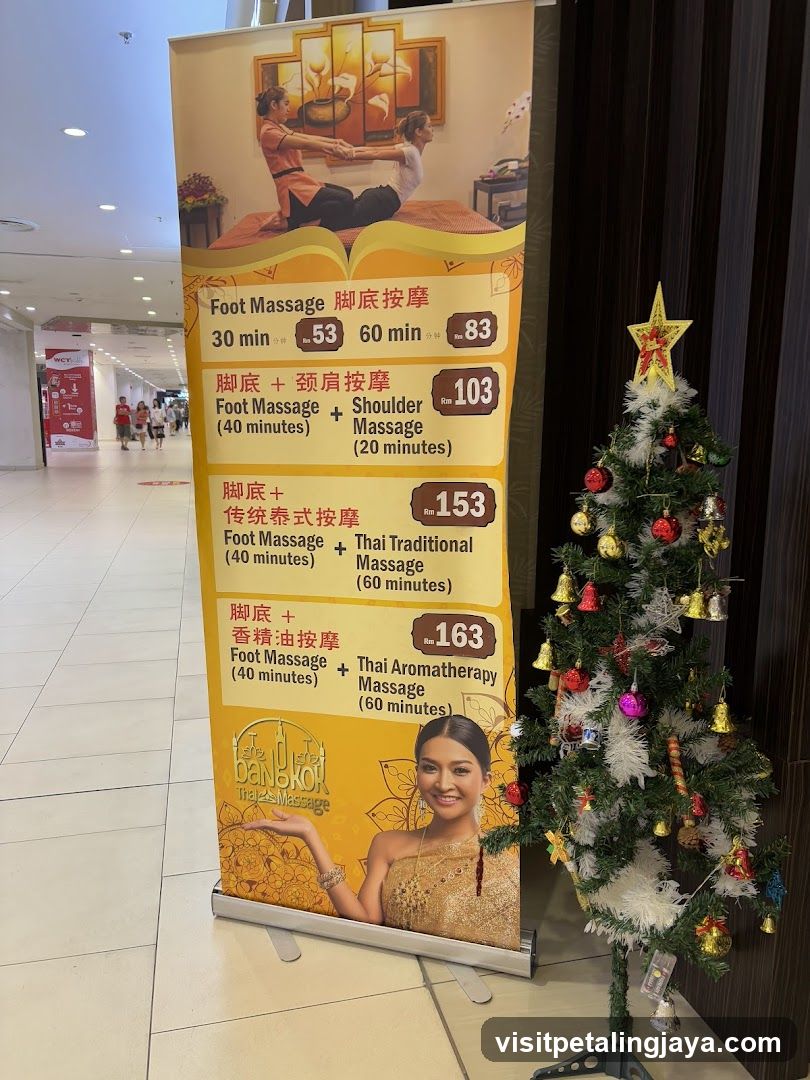 Bangkok Thai Massage Menu