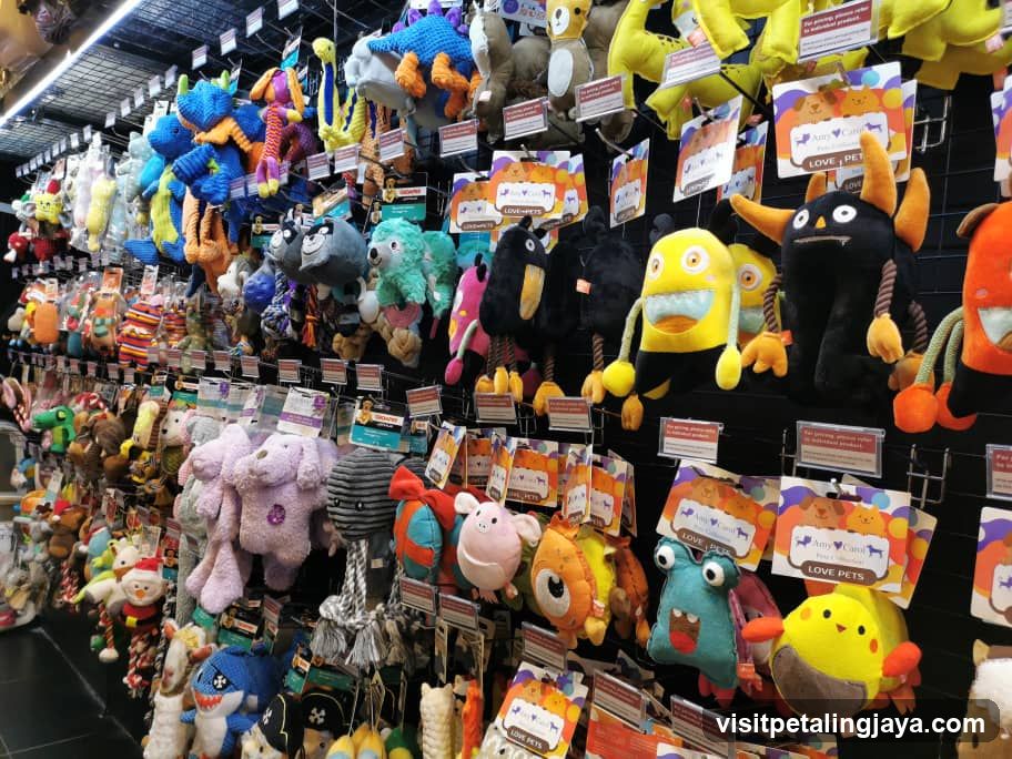 Wall of Pet Toys
