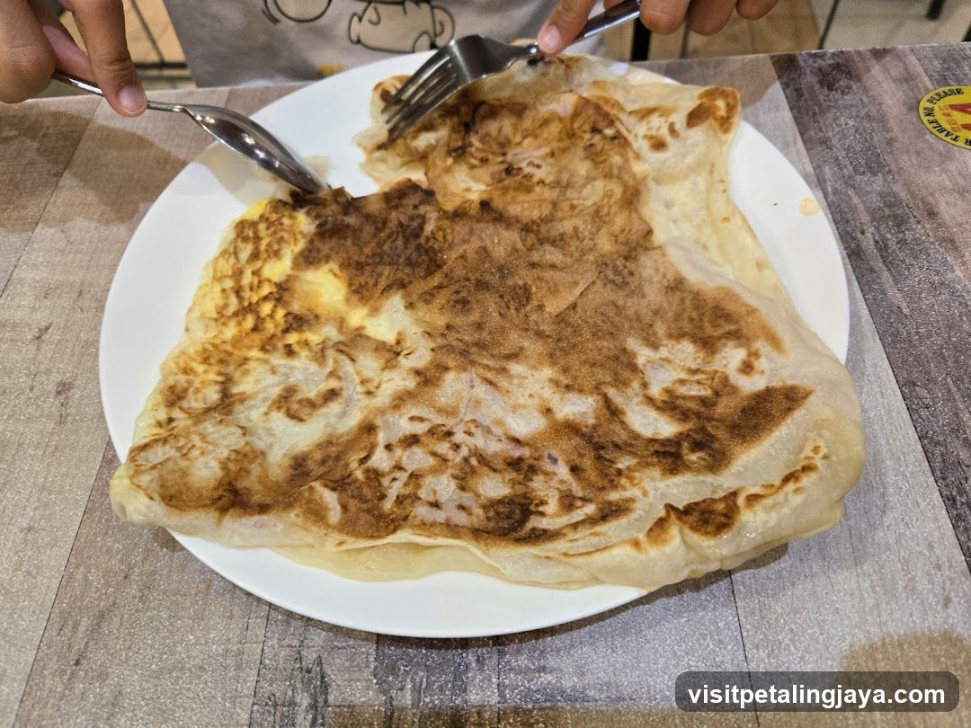 Roti Canai with Egg
