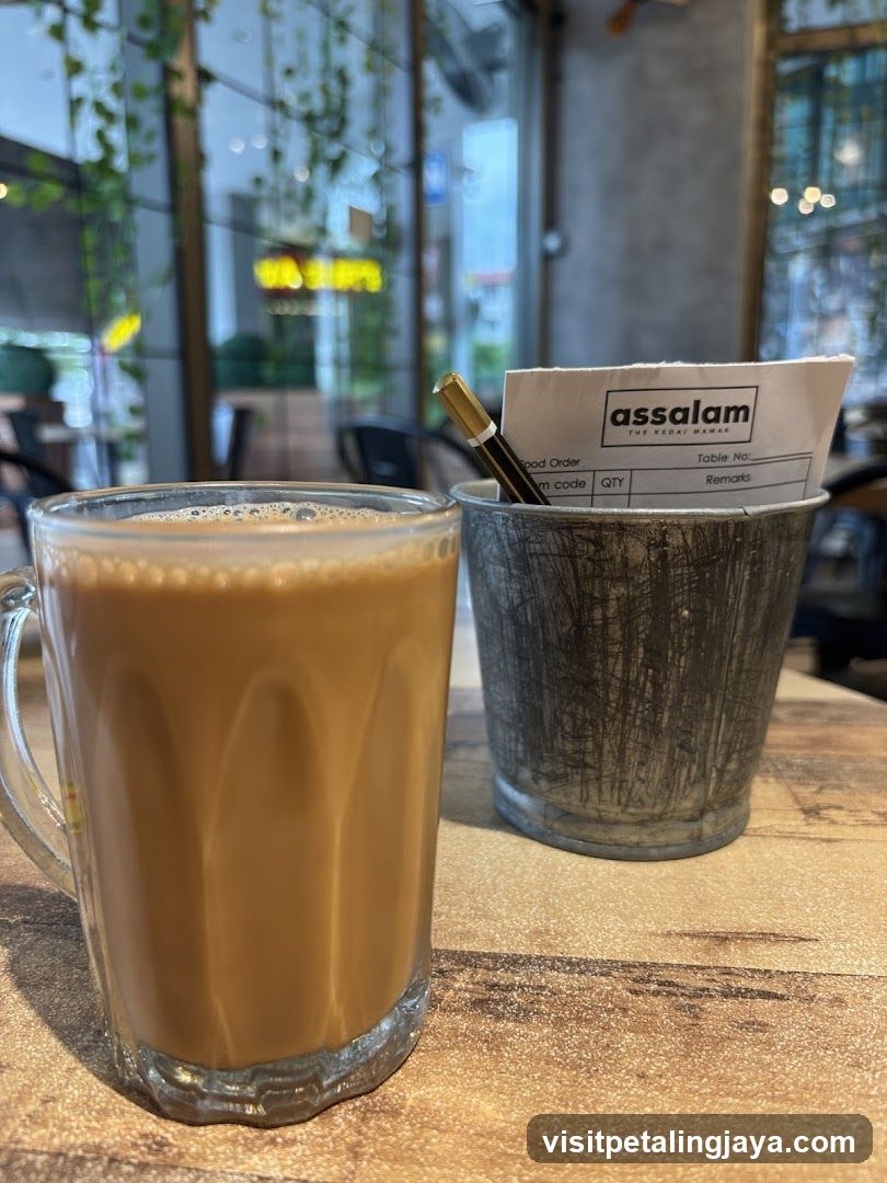Teh Tarik and Receipt