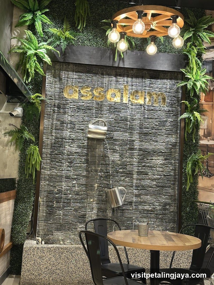 Cafe Interior with Water Feature