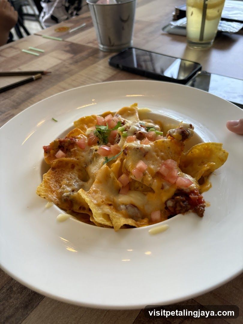 Nachos with Cheese and Tomatoes