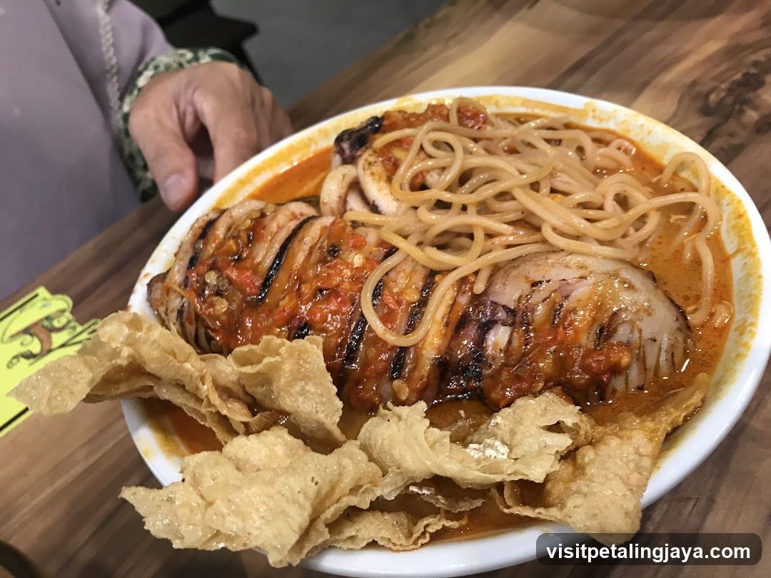 Grilled Squid Noodles