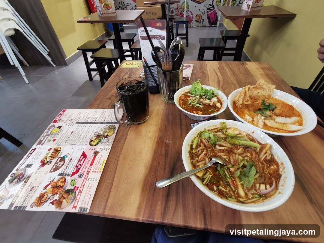 Restaurant Table with Food
