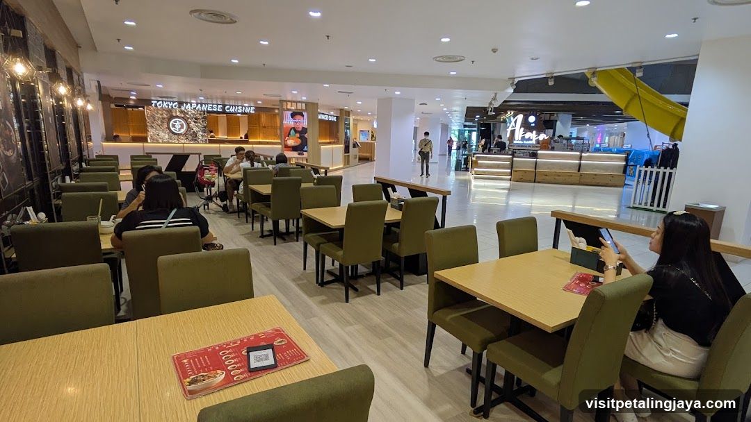 Restaurant Interior with Japanese Cuisine Signage