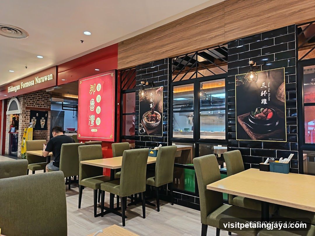 Restaurant Interior with Food Posters