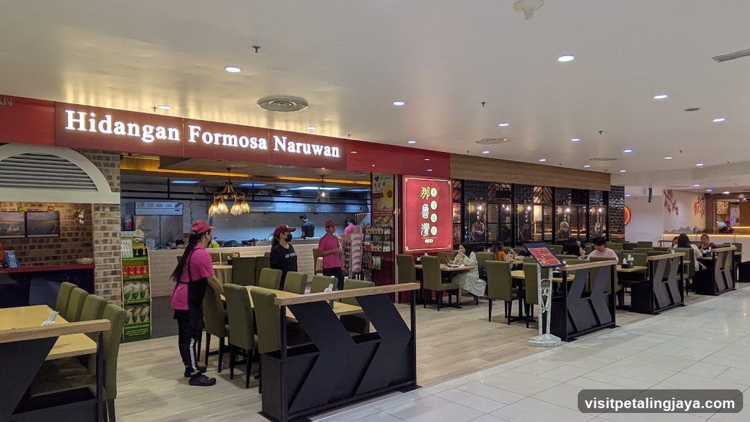 Restaurant Interior with Signage