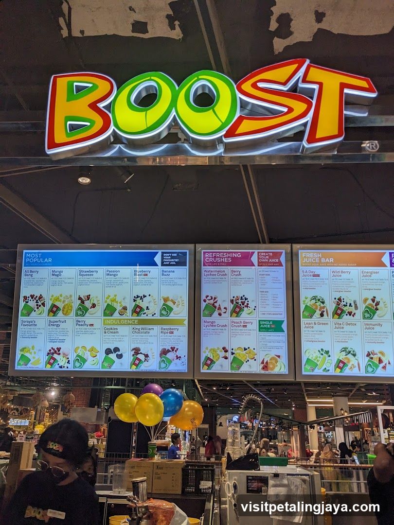Boost Juice Bar Menu