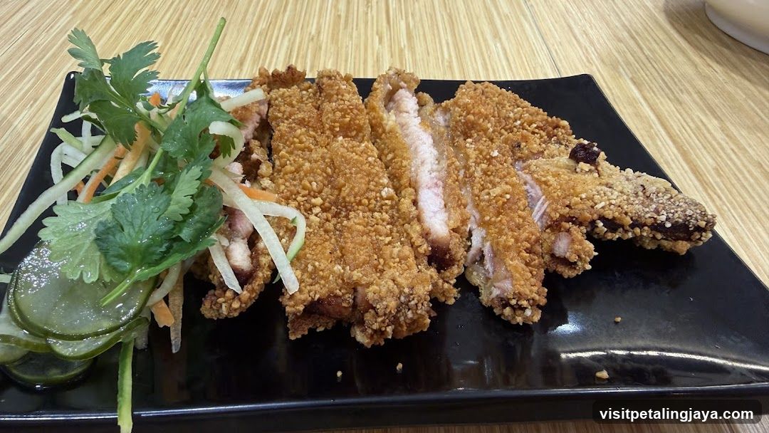 Fried Pork Cutlet with Salad