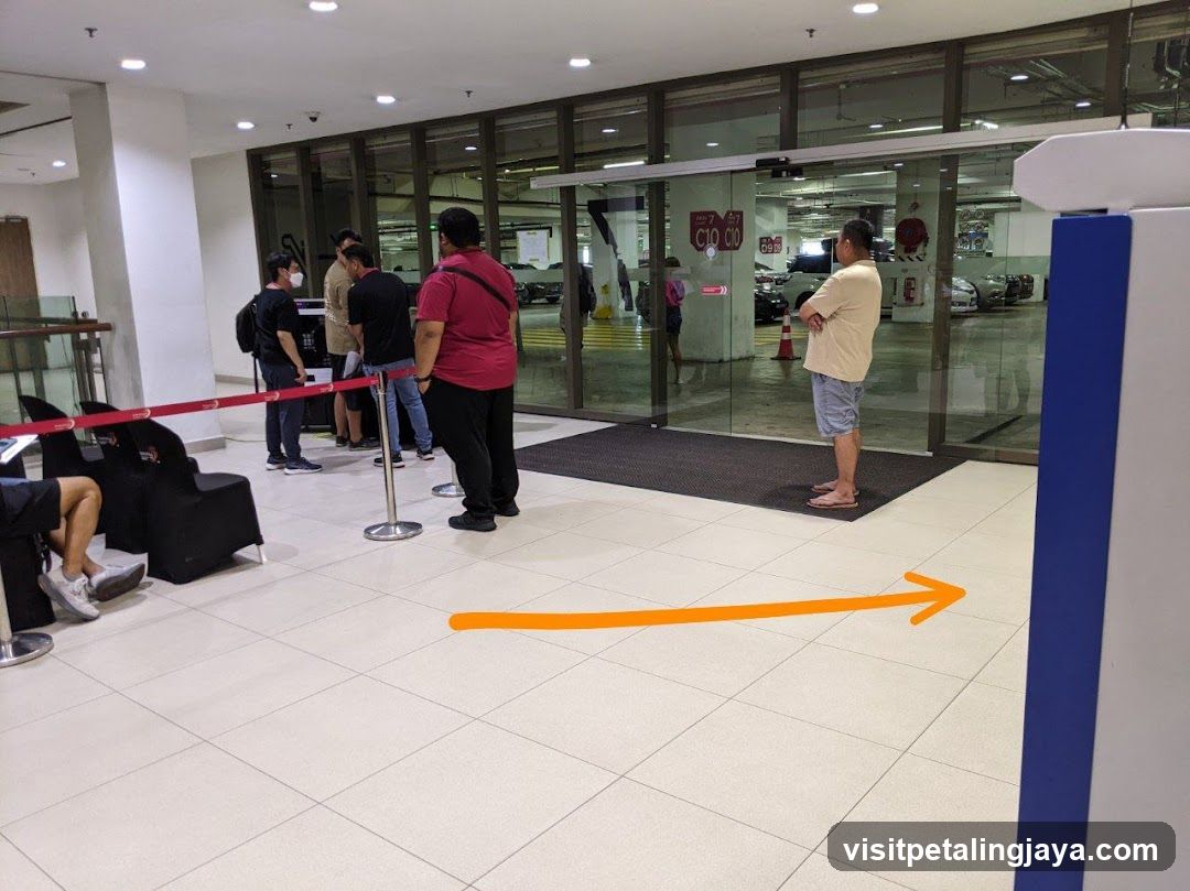 People waiting in line