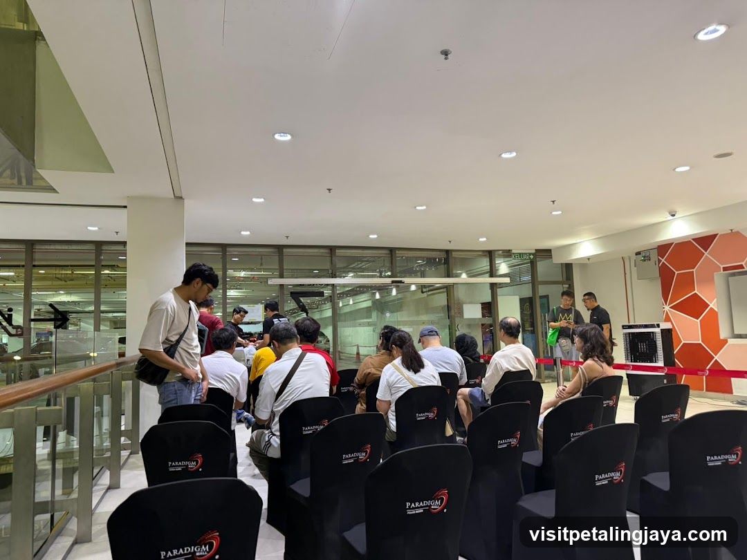 People gathered in a room