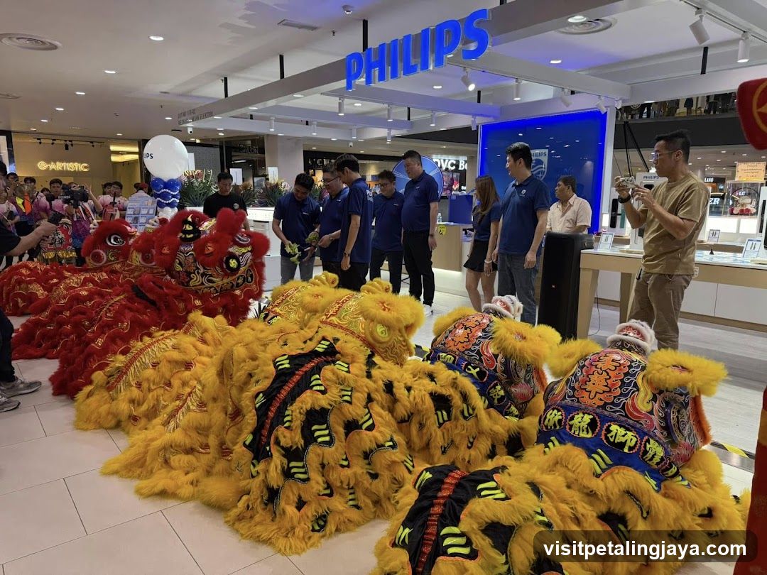 Lion Dance Performance at Philips Store