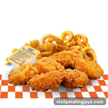 Fried Chicken and Curly Fries