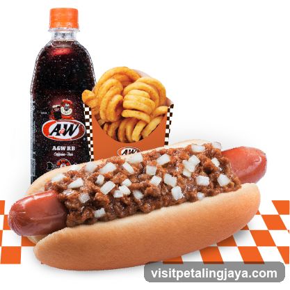 A&W Chili Dog Combo