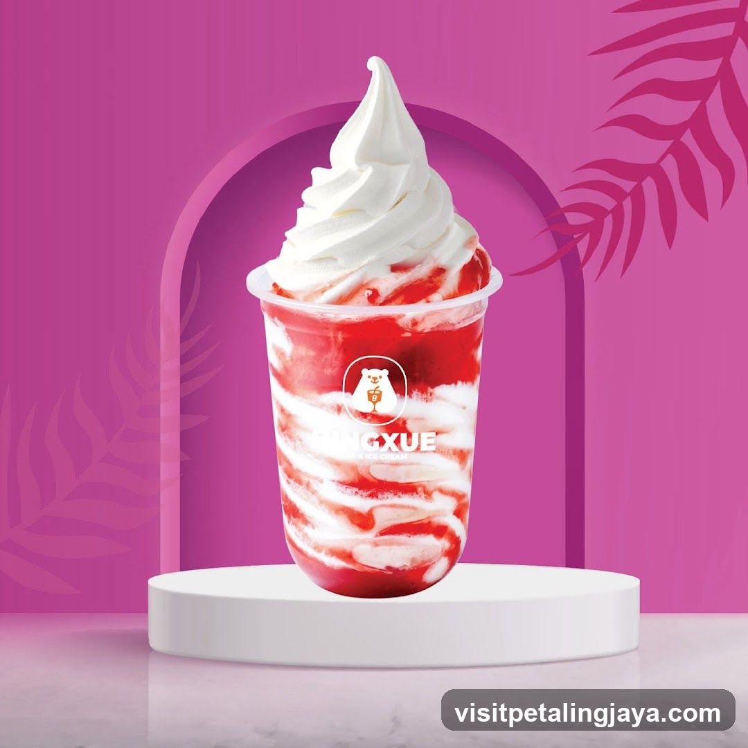 Strawberry Soft Serve Ice Cream