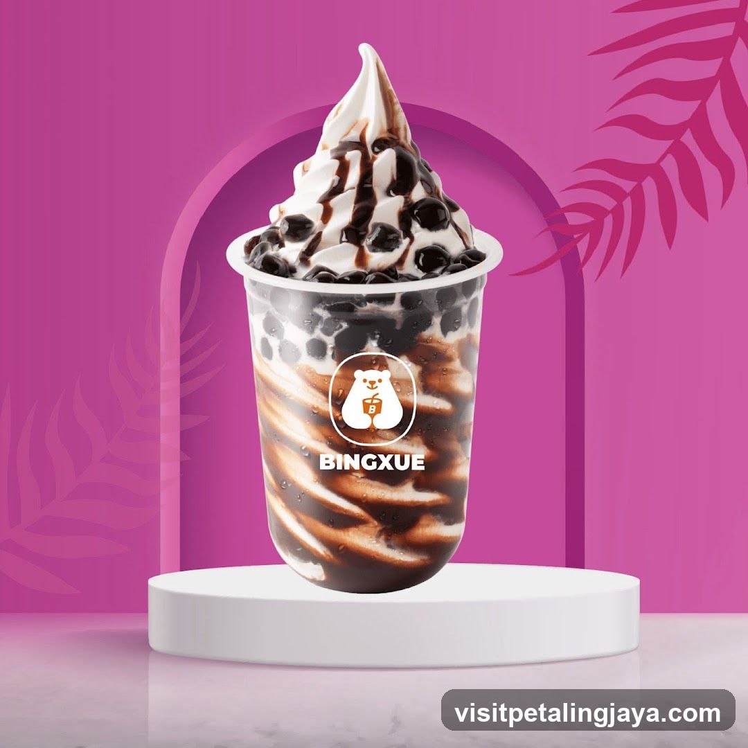 Chocolate Boba Soft Serve