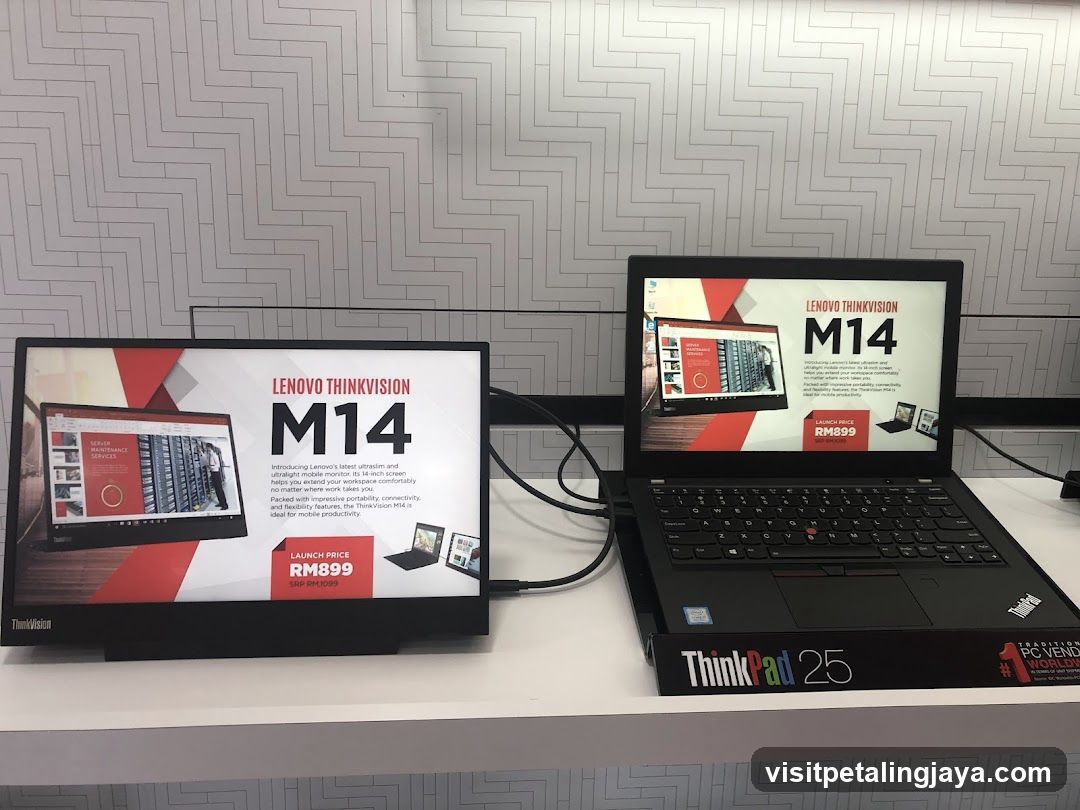 Lenovo ThinkVision M14 Laptop Display