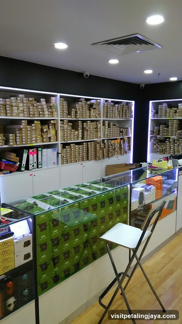 Store Interior with Shelves of Products